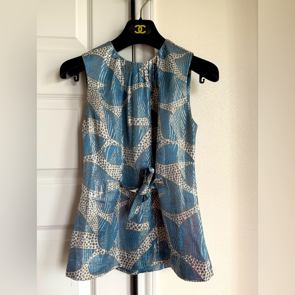 Tory Burch Sleeveless Silk Blend Top – Size 2